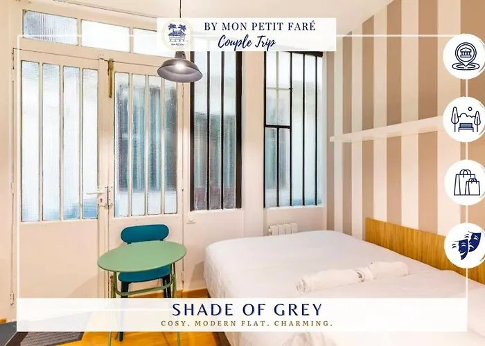 Le Shade Of Grey - Studio Cosy & Compact - Marais