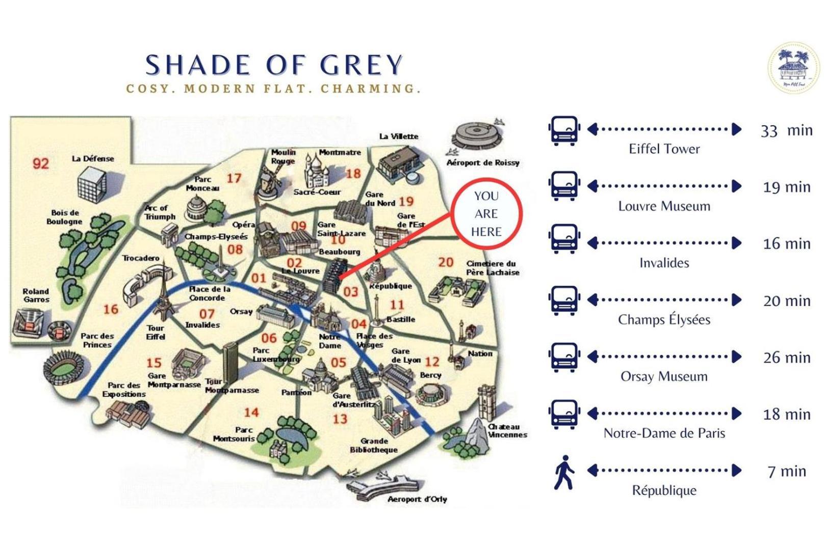 Le Shade Of Grey - Cosy & Compact - Marais * Paris